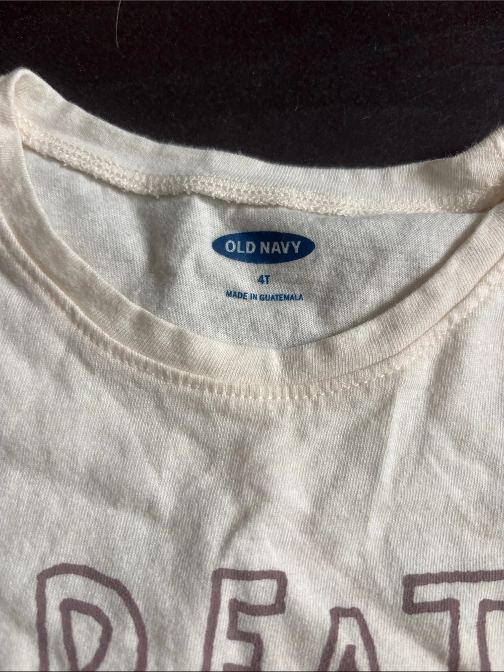 Old Navy Navy Long Sleeve Tee with Create & Multicolor 